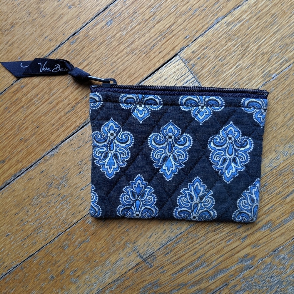 Vera Bradly Paisley Blue Coin Purse
